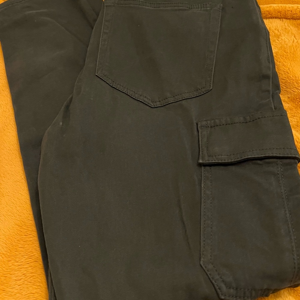 Loft, Size 6, Cropped Ankle, Dark Green